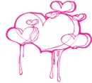dripping hearts