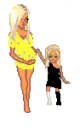 pregnant mommie with daughter