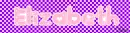 Elizabeth's Glitter name tag