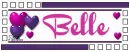 Animated heart tag for Belle