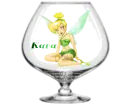Tink in a glass for Kara