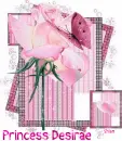 Glitter Flower Tag for Princess Desirae