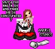 Avril constipated? uh-oh!
