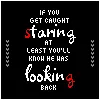 staring
