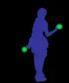 person raving.
