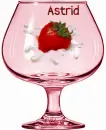 Astrid's Strawberry glass