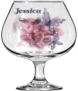 Jessica's butterflies & flowers in a glass