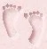 baby girl foot prints