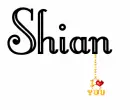 Shian's I love you charm