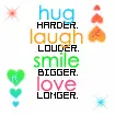 loving hugging laughing
