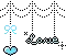 Love Heart Ribbon [ blue ]