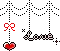 Love Heart Ribbon [ red ]