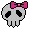 Grey Skull with ' Ribbon