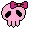 Pink Skull with ' Ribbon