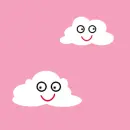 pink cloud background