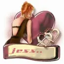 Romance Name Tag for Jess