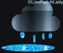 Rainy Glitter Cloud
