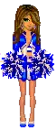 Cheer Leader in Blue