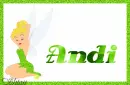 Glitter Tinkerbell for Andi