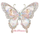 Glitter Butterfly w/Angels for Brittany