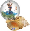 mermaid globe