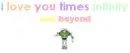 i love u times infinity and beyond