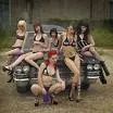 Goth women in swimsuits