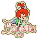 Pebbles with angeliz name