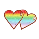 rainbow hearts