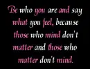 Who you are 