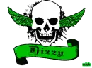 dizzy green skull