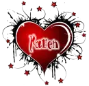 karen red heart