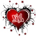 vish red heart