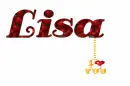 Lisa's I love you charm