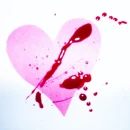 bleeding paper heart
