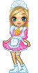 glitter dolly