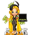 glitter dolly