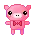 cute pink teddy