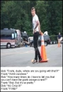 frank and the orange cone
