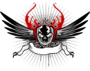 Ribbon skull