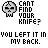 Backstabber...