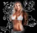 glitter rose woman