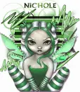 Animated Green Goth Fairy