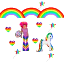 rainbow,doll