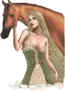 Lady & horse