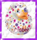 Amber Polka Dots Duckie