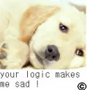 Your logic makes me sad