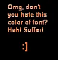 Suffer from the color