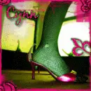 fishnet high heel foot