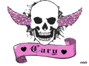 cary light pink skull
